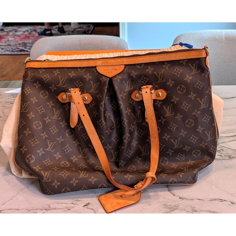 Louis Vuitton Palermo GM Monogram Canvas Tote Bag Brown FL0089